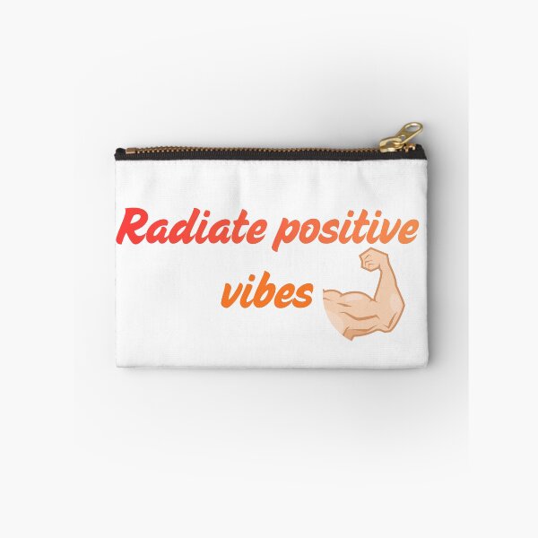 Item preview, Radiate Positive Vibes Motivational Retro Typography designed and sold by     Fatma Creates.