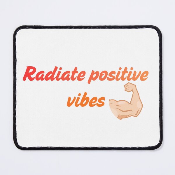 Item preview, Radiate Positive Vibes Motivational Retro Typography designed and sold by Fatma Creates.
