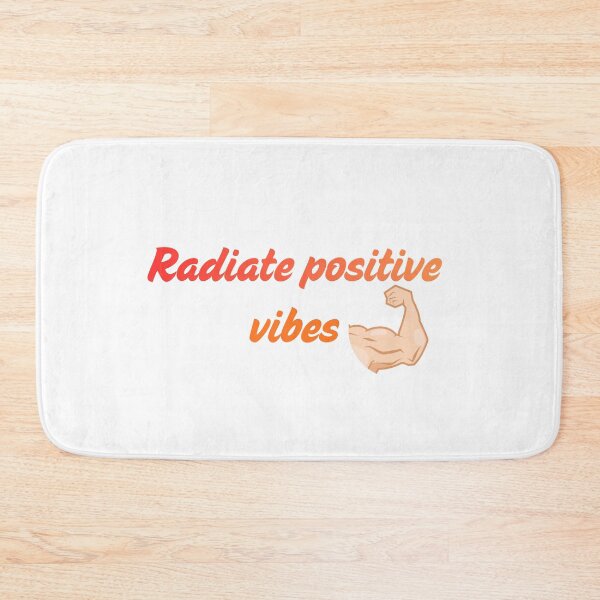 Item preview, Radiate Positive Vibes Motivational Retro Typography designed and sold by     Fatma Creates.
