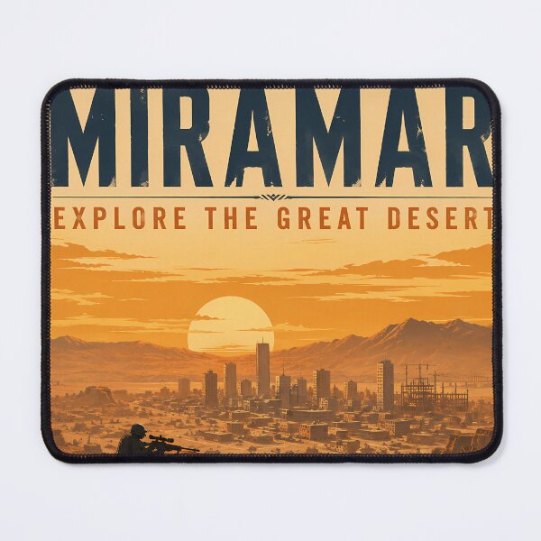 Item preview, Miramar Retro Travel Poster designed and sold by Fictional Ink Society.