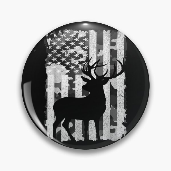 Item preview, Hunting Camo American Flag Buck Deer Grey Camouflage Hunter designed and sold by NatashaRosalia.
