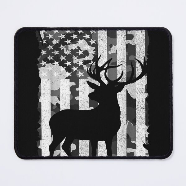 Item preview, Hunting Camo American Flag Buck Deer Grey Camouflage Hunter designed and sold by NatashaRosalia.