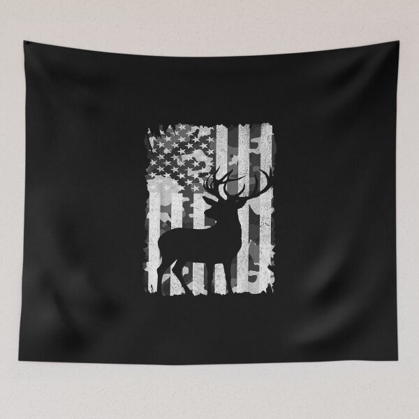 Item preview, Hunting Camo American Flag Buck Deer Grey Camouflage Hunter designed and sold by NatashaRosalia.