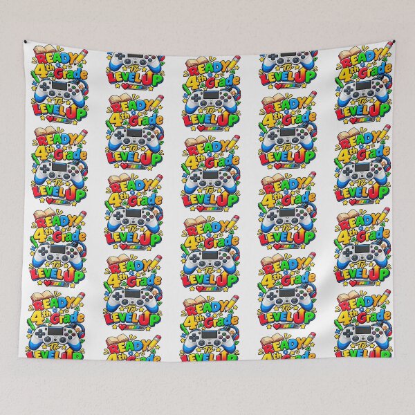 Item preview, Cute Gamer Kid 4th Grade Elementary School Back To School Design designed and sold by QuiteOrbit.