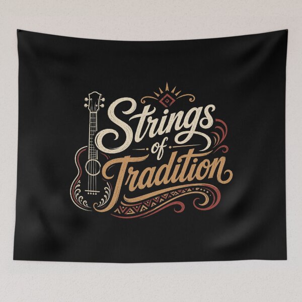 Item preview, Strings of Tradition – Vintage Music & Heritage Design designed and sold by RJACreative.