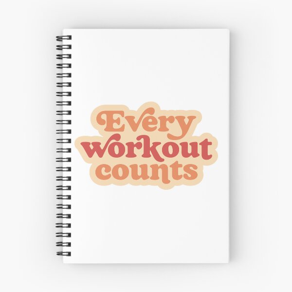Item preview, Every Workout Counts Retro Gym Motivational Quote designed and sold by     Fatma Creates.