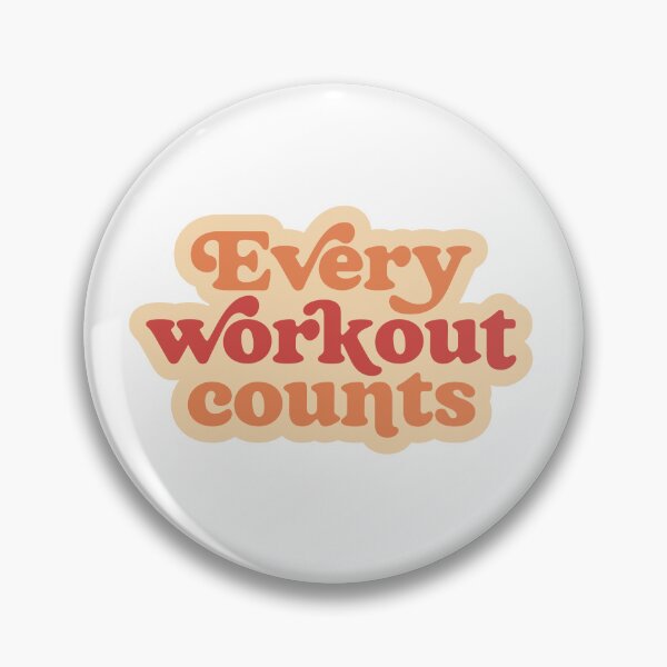 Item preview, Every Workout Counts Retro Gym Motivational Quote designed and sold by     Fatma Creates.