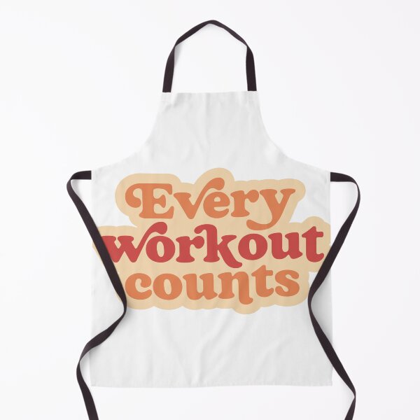 Item preview, Every Workout Counts Retro Gym Motivational Quote designed and sold by Fatma Creates.