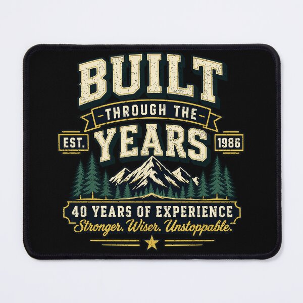 Item preview, 1986 40th Birthday, Built Through the Years, Vintage Gift, Turning 40 Years of Experience designed and sold by avinigav.