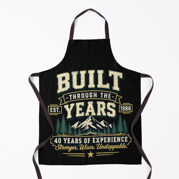 Item preview, 1986 40th Birthday, Built Through the Years, Vintage Gift, Turning 40 Years of Experience designed and sold by avinigav.