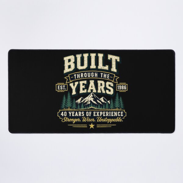 Item preview, 1986 40th Birthday, Built Through the Years, Vintage Gift, Turning 40 Years of Experience designed and sold by avinigav.