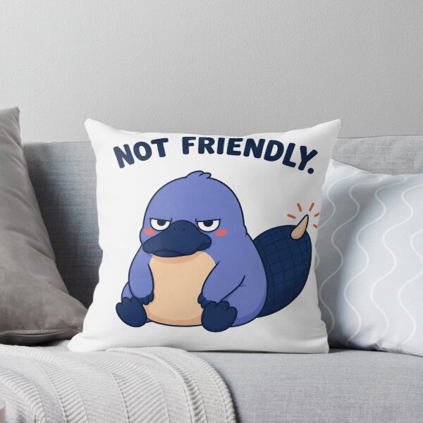 Item preview, Not Friendly – Grumpy Platypus With Attitude designed and sold by OddFellasClub.