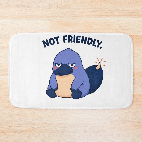Item preview, Not Friendly – Grumpy Platypus With Attitude designed and sold by OddFellasClub.