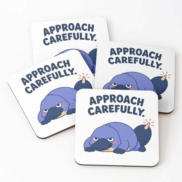 Item preview, Approach Carefully – Grumpy Platypus Warning designed and sold by OddFellasClub.