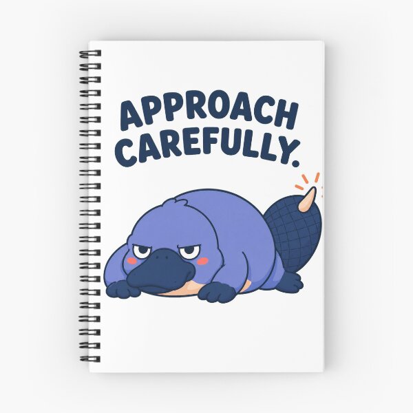 Item preview, Approach Carefully – Grumpy Platypus Warning designed and sold by OddFellasClub.
