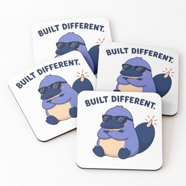 Item preview, Built Different – Cool Platypus With Attitude designed and sold by OddFellasClub.
