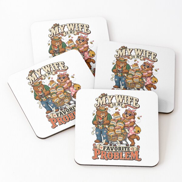 Item preview, My Wife Is My Favorite Problem - Funny Bear Shopping Husband Design designed and sold by BumbleBloom7.