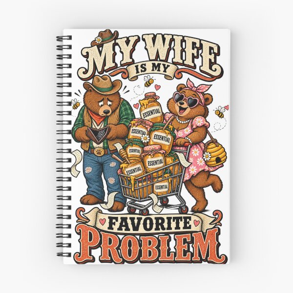 Item preview, My Wife Is My Favorite Problem - Funny Bear Shopping Husband Design designed and sold by BumbleBloom7.