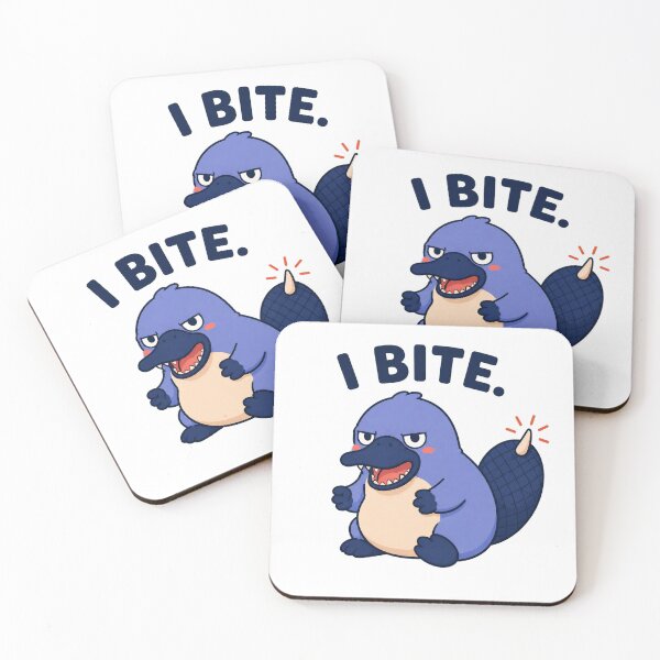 Item preview, I Bite – Angry Platypus With Attitude designed and sold by OddFellasClub.