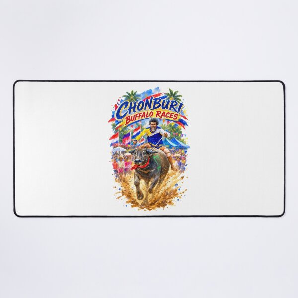 Item preview, Chonburi Buffalo Races — Digital Watercolor designed and sold by Russell Thorne.