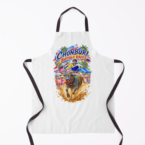 Item preview, Chonburi Buffalo Races — Digital Watercolor designed and sold by Russell Thorne.