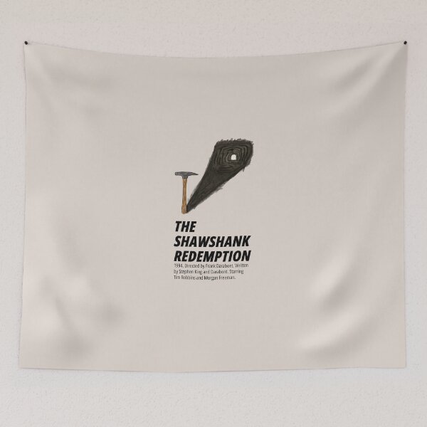 Item preview, The Shawshank Redemption (1994) minimalist movie poster | hope from steel designed and sold by Three stacked penguins.