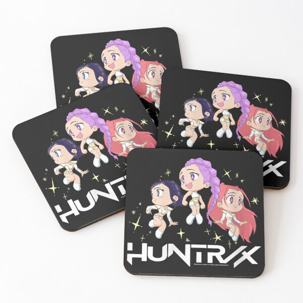 Item preview, Women's Kpop Demon Hunters Huntrix Chibi Sparks Group Shot V-Neck designed and sold by NatashaRosalia.