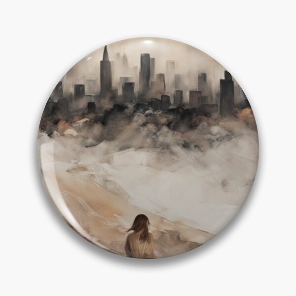 Item preview, In the Distance, A City designed and sold by AJSRPrints.