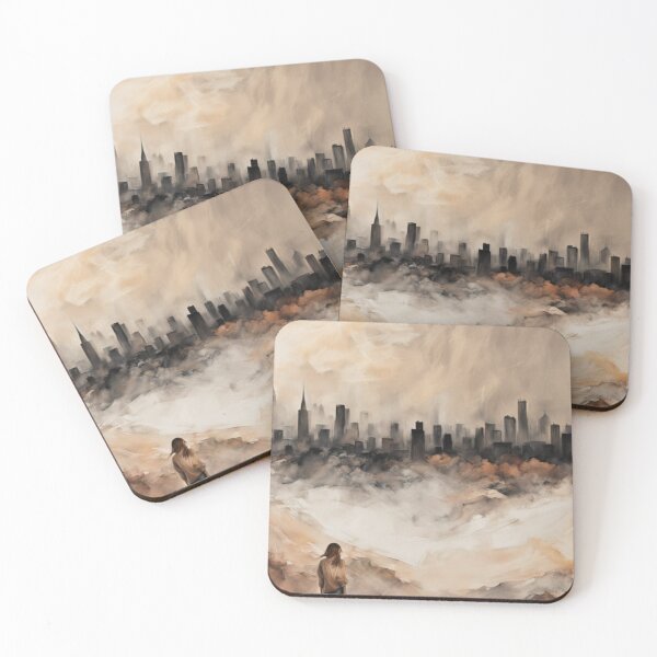 Item preview, In the Distance, A City designed and sold by AJSRPrints.