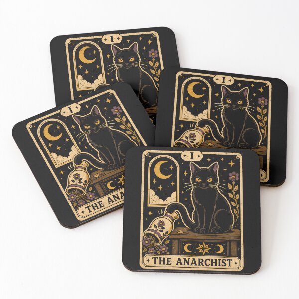 Item preview, Mystical Black Cat with Floral Accents Tarot Card designed and sold by rafaeltto.