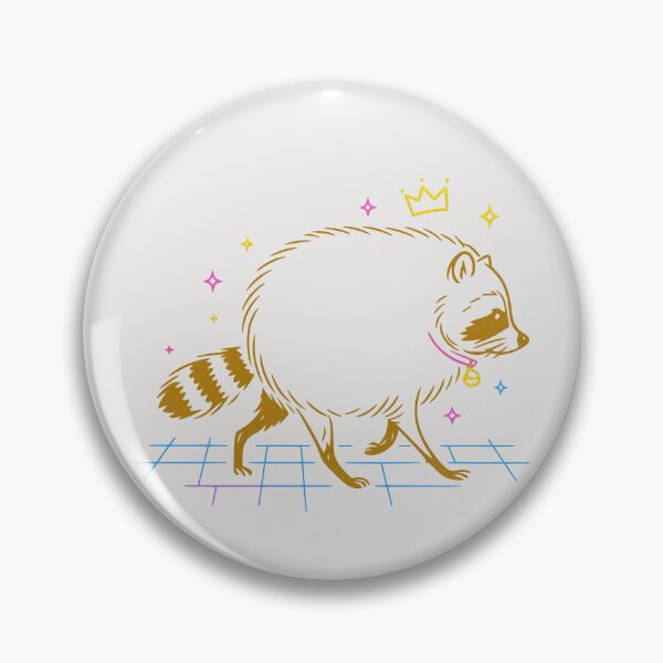 Item preview, Minimalist Round Raccoon designed and sold by KungPowUnicorn.