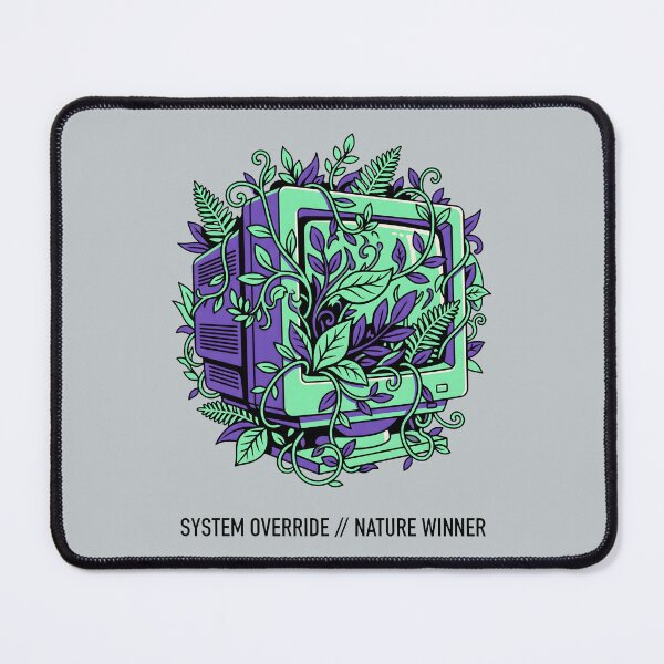 Item preview, System Override Nature Winner - Retro Tech Plant Art Eco Gift designed and sold by SplashTastic.