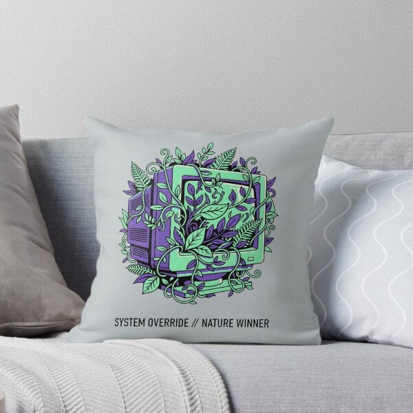 Item preview, System Override Nature Winner - Retro Tech Plant Art Eco Gift designed and sold by SplashTastic.