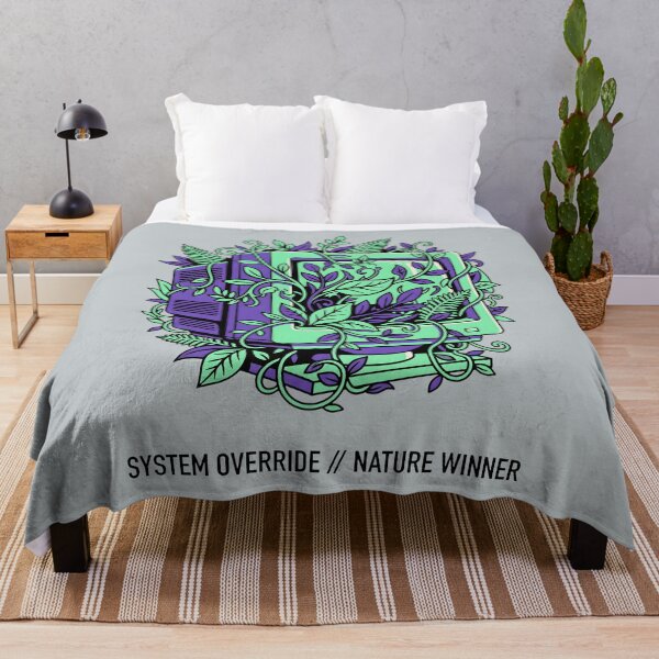 Item preview, System Override Nature Winner - Retro Tech Plant Art Eco Gift designed and sold by SplashTastic.