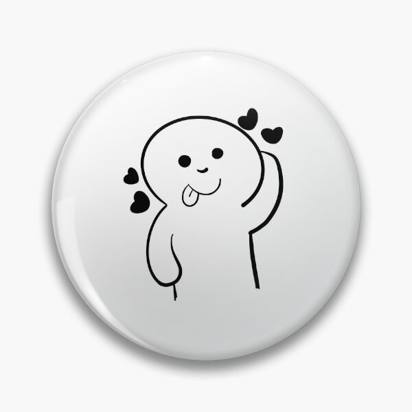 Item preview, Cute Kawaii Doodle Character with Hearts designed and sold by     Fatma Creates.