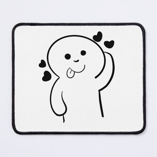 Item preview, Cute Kawaii Doodle Character with Hearts designed and sold by Fatma Creates.