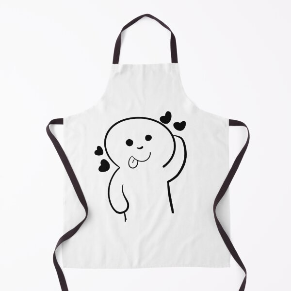 Item preview, Cute Kawaii Doodle Character with Hearts designed and sold by Fatma Creates.