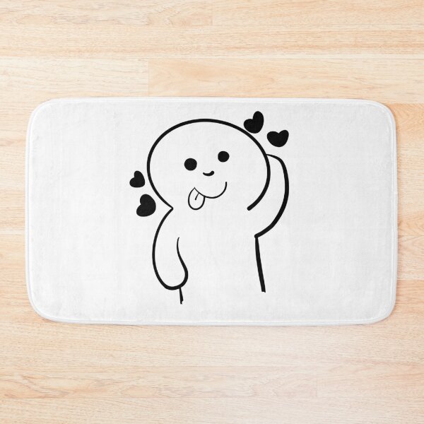 Item preview, Cute Kawaii Doodle Character with Hearts designed and sold by     Fatma Creates.