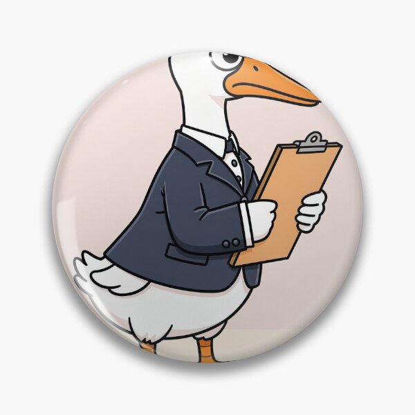 Item preview, The Extremely Serious Goose HOA President Cartoon Art designed and sold by PictorialWhimsy.