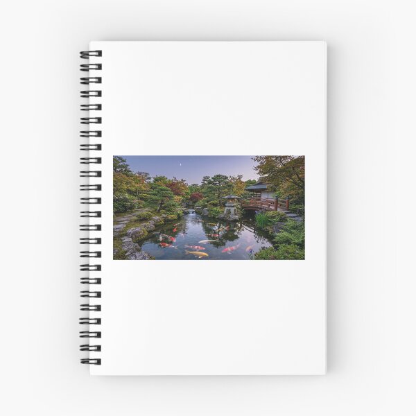 Item preview, Japanese Zen Garden Koi Pond with Wooden Bridge Landscape designed and sold by Ak-art-shop.