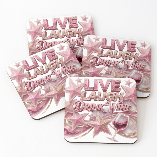 Item preview, Chic LIVE LAUGH DRINK WINE Wearable Art designed and sold by dazzlemakers.