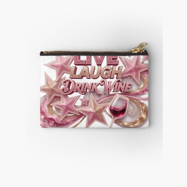 Item preview, Chic LIVE LAUGH DRINK WINE Wearable Art designed and sold by dazzlemakers.