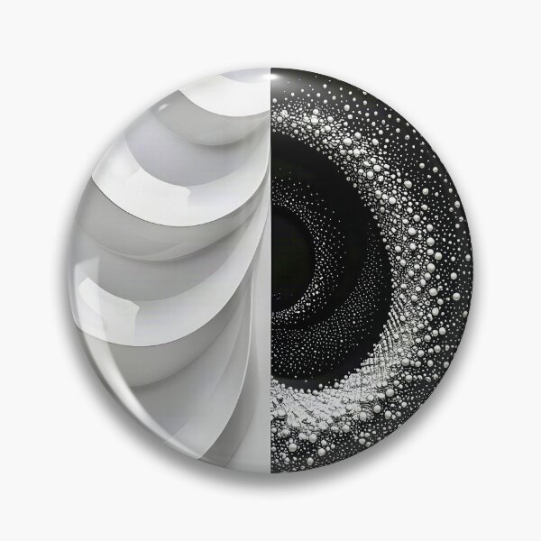 Item preview, Dual Abstract Sculpture and Pattern in Black and White designed and sold by Vicky Brago-Mitchell®.