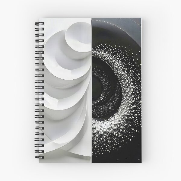 Item preview, Dual Abstract Sculpture and Pattern in Black and White designed and sold by Vicky Brago-Mitchell®.