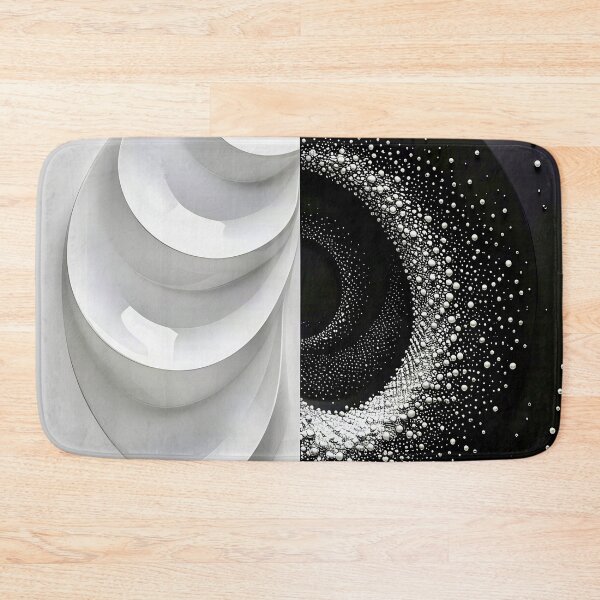 Item preview, Dual Abstract Sculpture and Pattern in Black and White designed and sold by Vicky Brago-Mitchell®.