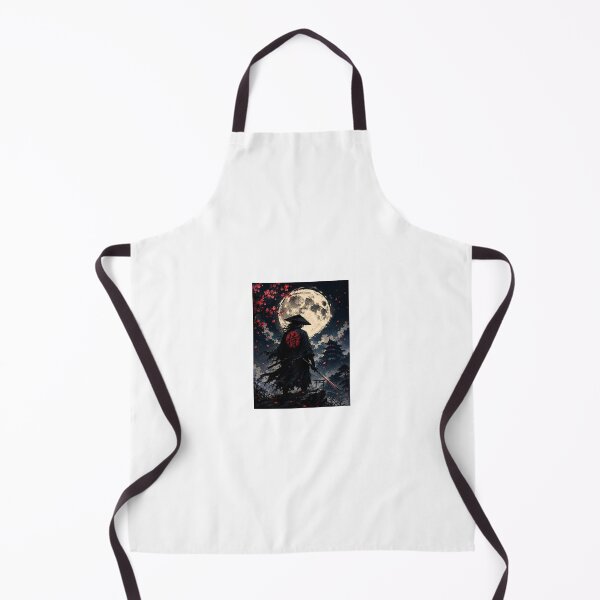 Item preview, Samurai Warrior under Full Moon Japanese Graphic Art designed and sold by Ak-art-shop.