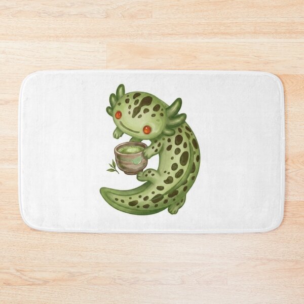 Item preview, Cute Axolotl Drinking a Matcha Green Tea Design / Light Green / Kawaii / Happy axolotl / Magical / Tshirts, mugs, stickers, journals, backpacks etc designed and sold by TeenLake.