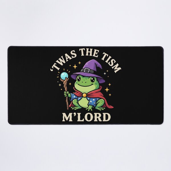 Item preview, Twas The Tism M'Lord Funny Frog Wizard Meme designed and sold by AdyKurniawan.