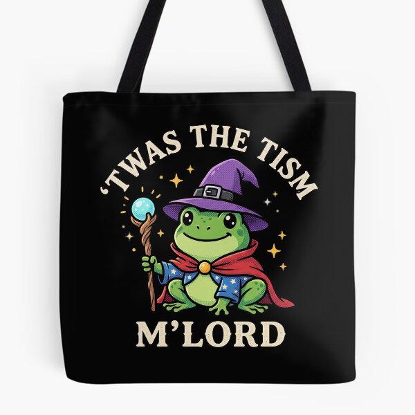 Item preview, Twas The Tism M'Lord Funny Frog Wizard Meme designed and sold by AdyKurniawan.