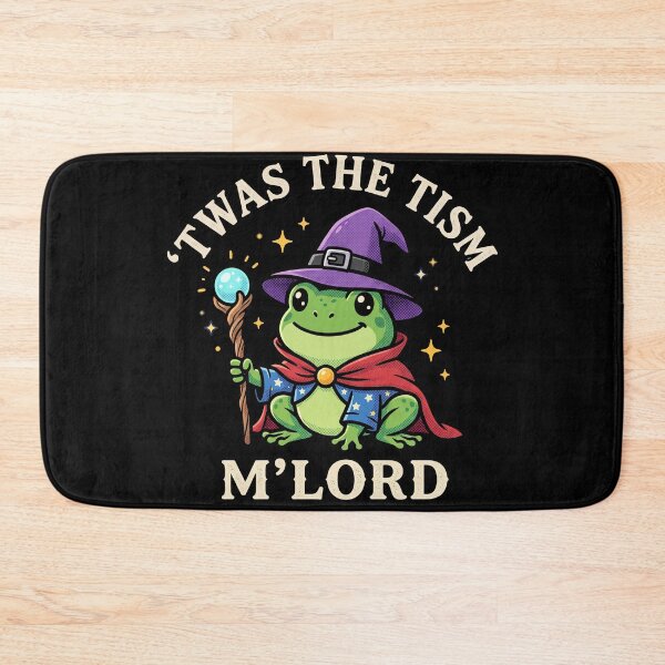 Item preview, Twas The Tism M'Lord Funny Frog Wizard Meme designed and sold by AdyKurniawan.